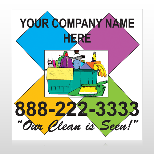 Cleaning Supplies 451 Custom Sign