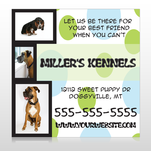 Dog Kennels 300 Custom Sign