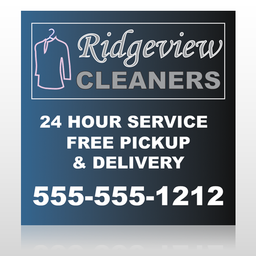 Drycleaners  24 Custom Sign