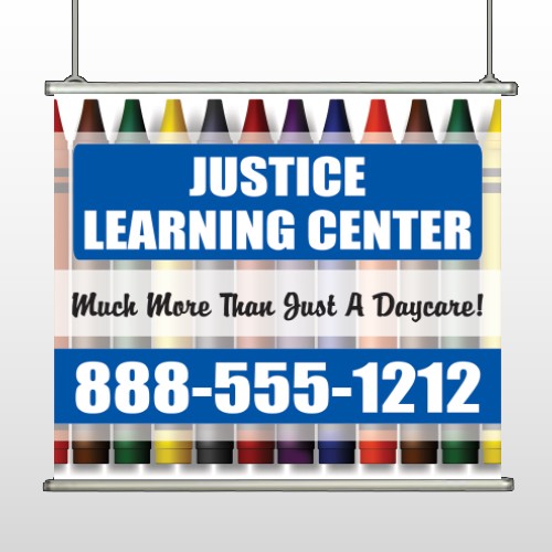 Crayons 184 Hanging Banner