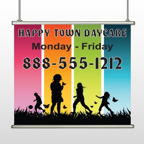 Happy Town 181 Hanging Banner