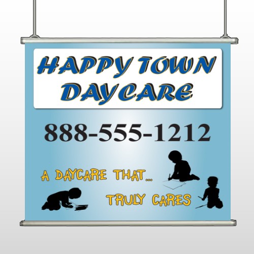 True Happy Care 182 Hanging Banner