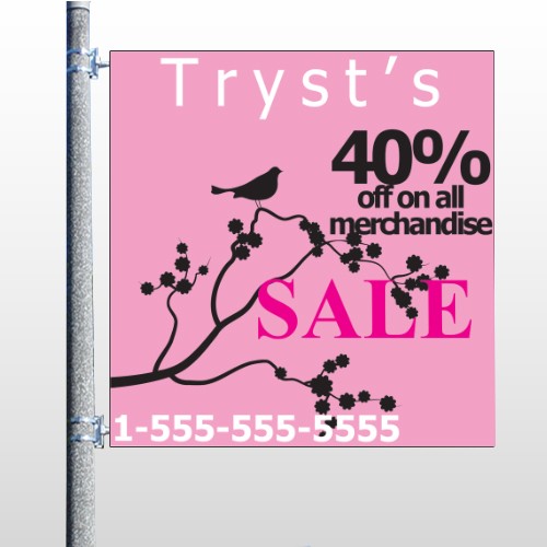 Bird Branch Sale 08 Pole Banner