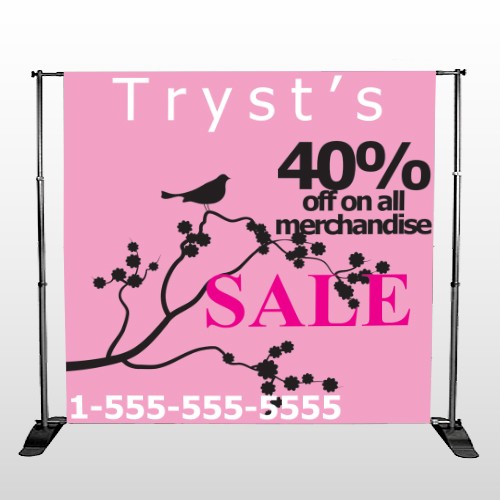 Bird Branch Sale 08 Pocket Banner Stand