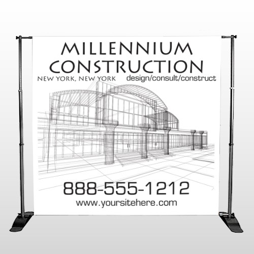 Builder 36 Pocket Banner Stand 
