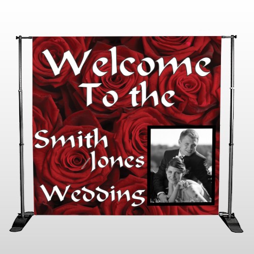 Rose Couple 04 Pocket Banner Stand