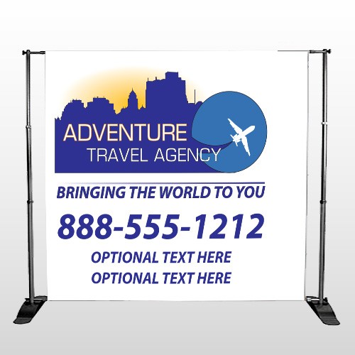 Travel Agent 28 Pocket Banner Stand