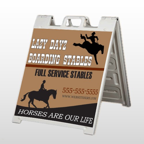 Boarding Stables 304 A Frame Sign