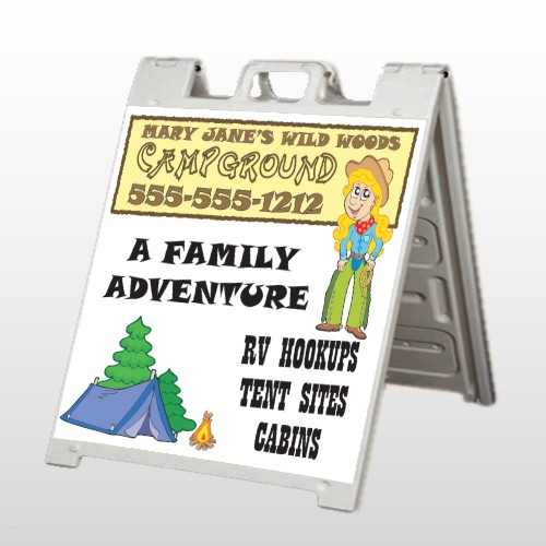 Campground 144 A Frame Sign 