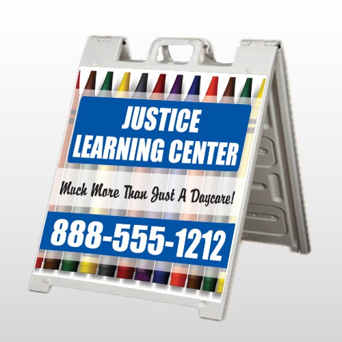 Crayons 184 A Frame Sign