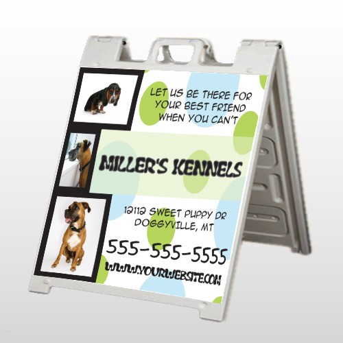 Dog Kennels 300 A Frame Sign