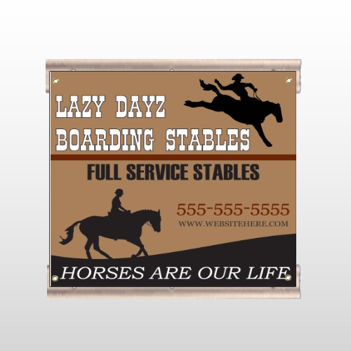 Boarding Stable 304 Track Sign