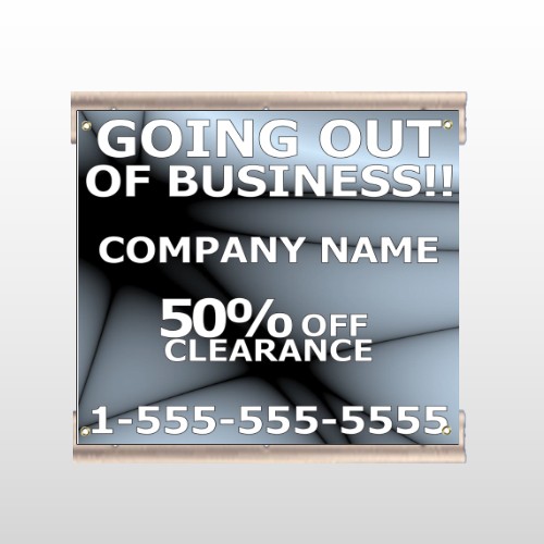 Gray Going Out Sale 12 Track Sign