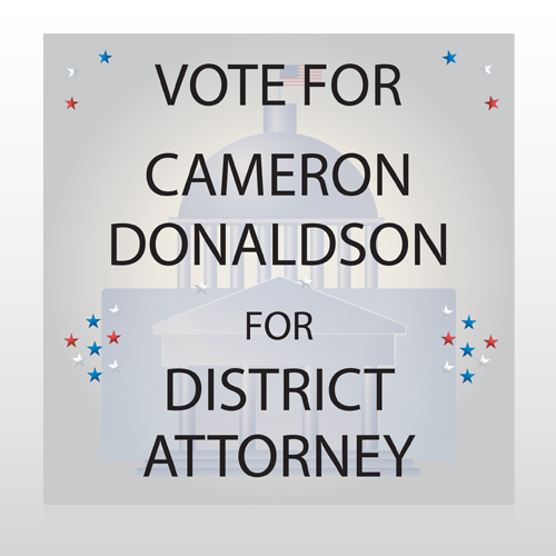 Vote Court Attorney 268 Custom Sign