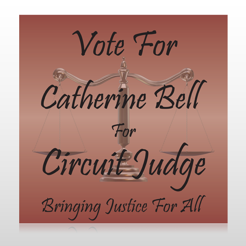 Vote Scale Judge 264 Custom Sign