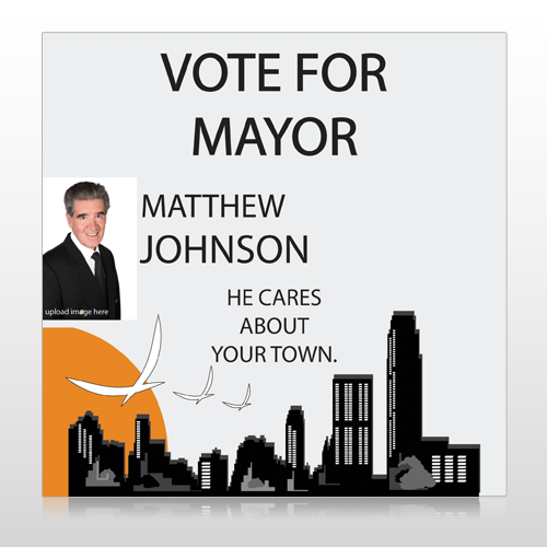 Vote Mayor City 263 Custom Sign