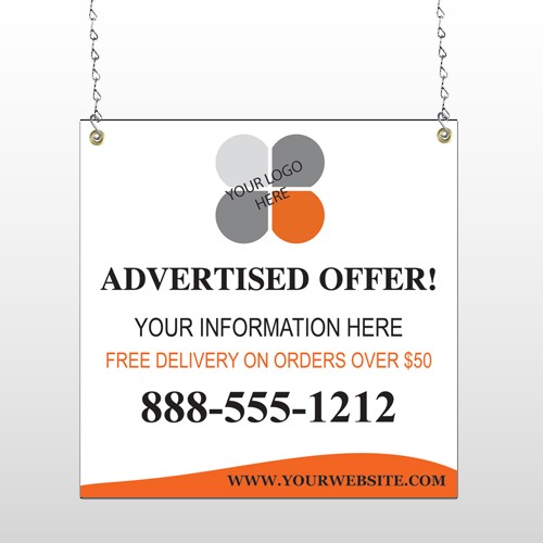 Advertised Offer 150 Window Sign