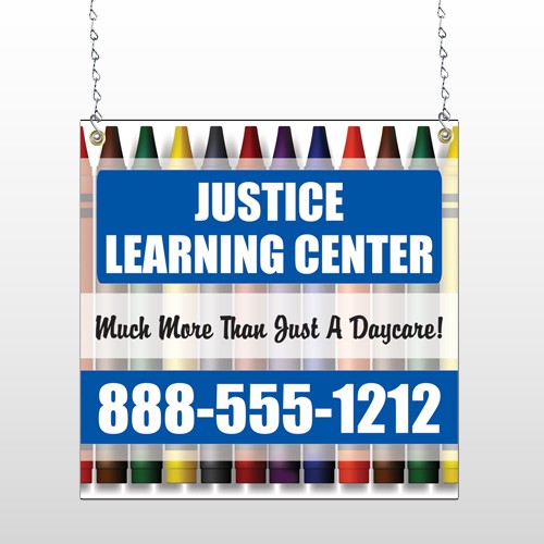 Crayons 184 Window Sign