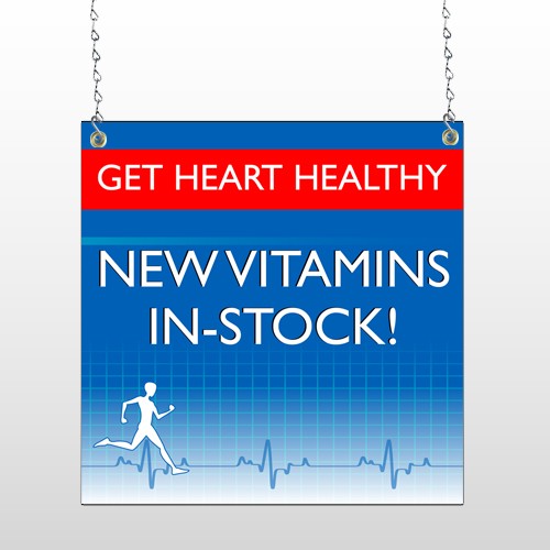 Heart Healthy 140 Window Sign