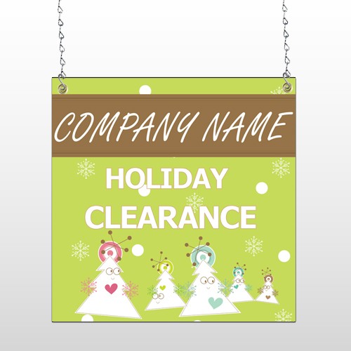 Holiday Clearance 13 Window  Sign