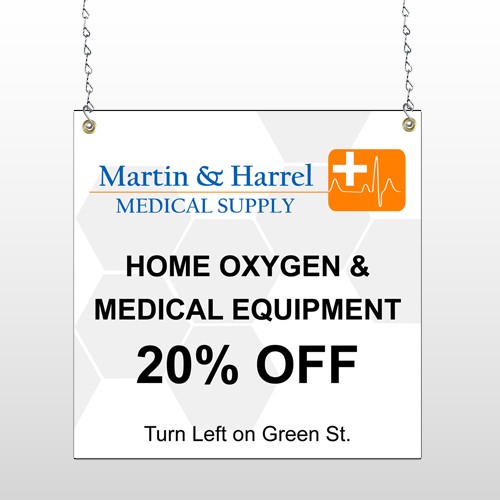 Home Oxygen 139 Window Sign