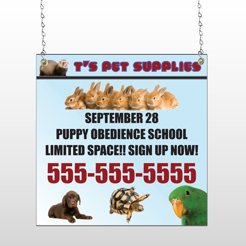 Pet Supplies 305 Window Sign