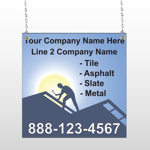 Roofing 258 Window Sign