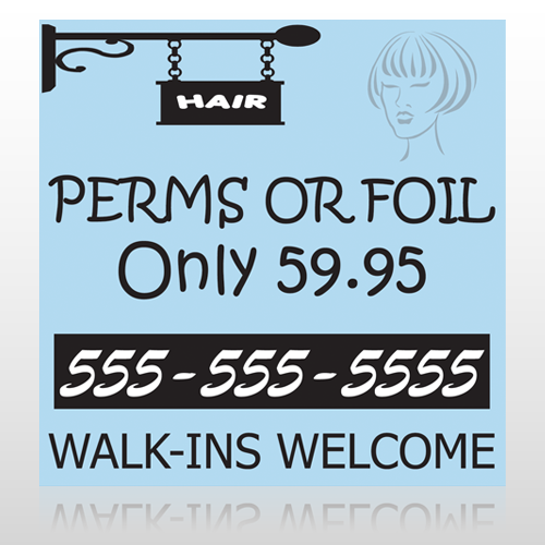 Woman Hair Sign 289 Custom Sign