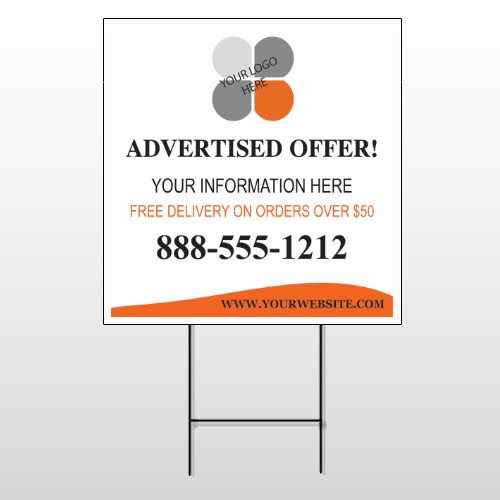 Advertised Offer 150 Wire Frame Sign