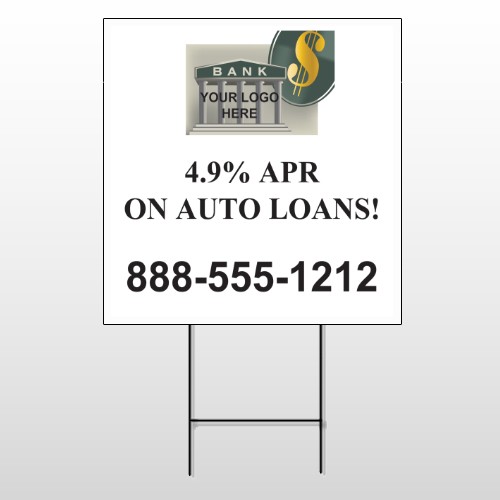 Auto Loan 173 Wire Frame Sign
