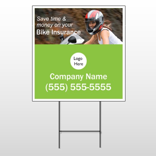 Bike Insurance 110 Wire Frame Sign
