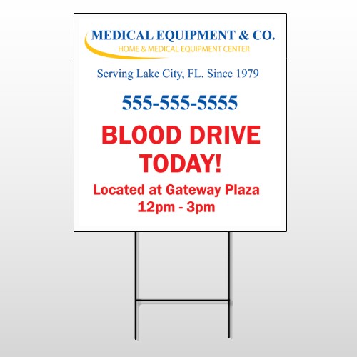 Blood Drive 97 Wire Frame Sign