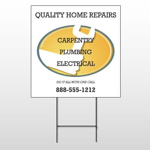 Construction 244 Wire Frame Sign