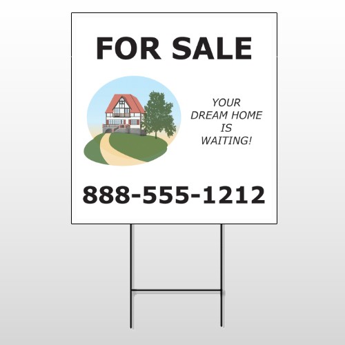 Dream Home 255 Wire Frame Sign
