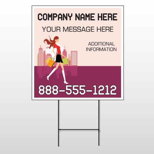 Fashion Shopping 179 Wire Frame Sign