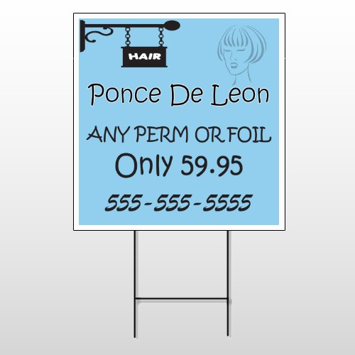 Hair 289 Wire Frame Sign