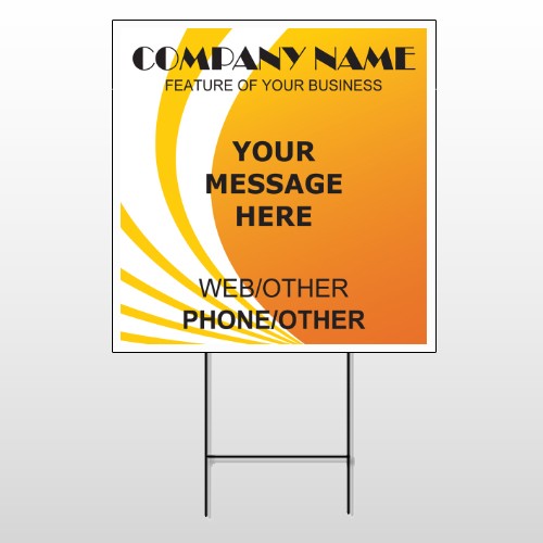 Law 144 Wire Frame Sign