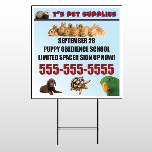 Pet Supplies 305 Wire Frame Sign