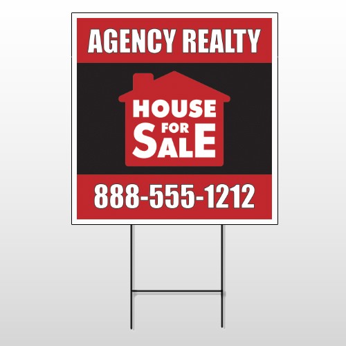 Red House Sale 254 Wire Frame Sign