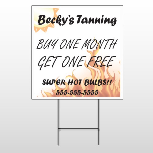Tanning 298 Wire Frame Sign