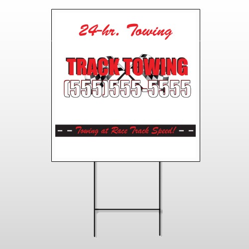 Towing 126 Wire Frame Sign