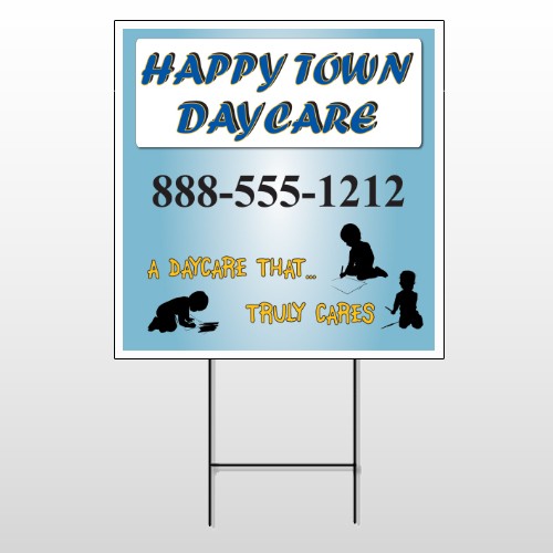 True Happy Care 182 Wire Frame Sign