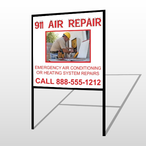 AC Repair 251 H-Frame Sign
