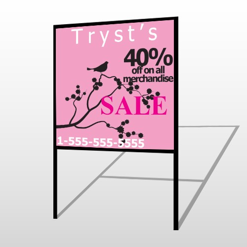 Bird Branch Sale 08 H-Frame Sign