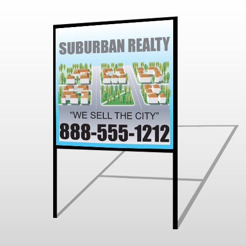 Suburbs 248 H-Frame Sign