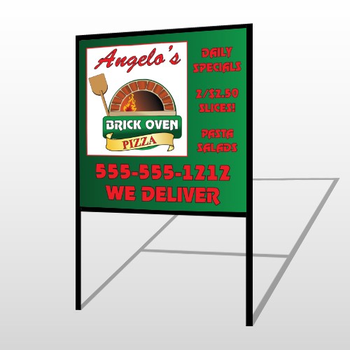 Pizza 129 H Frame Sign