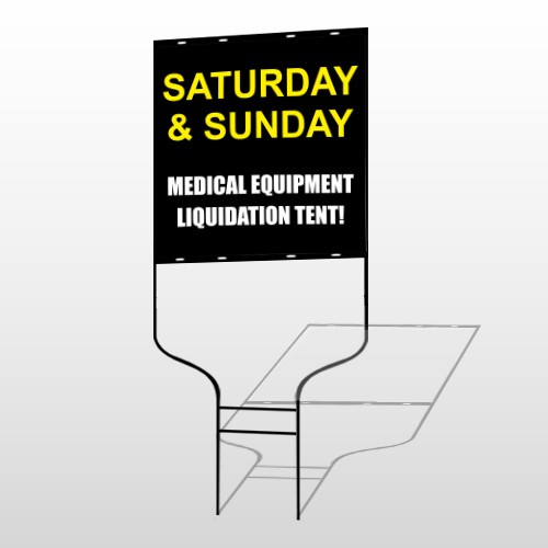 Medical Liquidation 331 Round Rod Sign