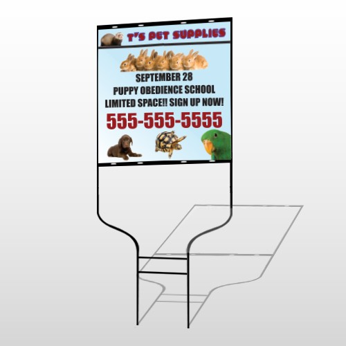 Pet Supplies 305 Round Rod Sign