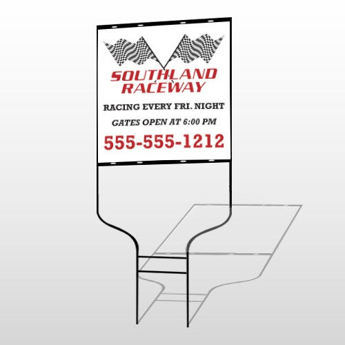 Racetrack 31 Round Rod Sign