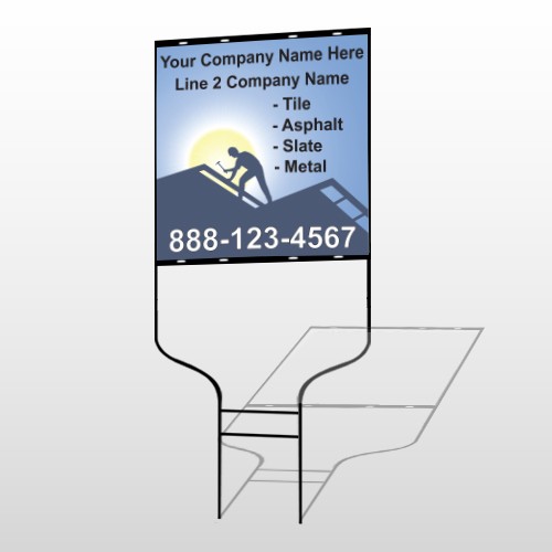 Roofing 258 Round Rod Sign